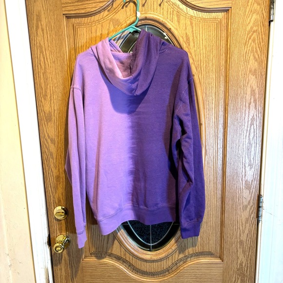 Beetlejuice It's Showtime Graphic Hoodie Purple Faded Colorblock Pullover Large - Picture 2 of 10